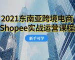 2021东南亚跨境电商Shopee实战运营课程,0基础、0经验、0投资的副业项目-资源宝库吧