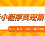 抖音小程序变现集训课,养号、起号、书单、趣味测试、视频剪辑,全套流程-资源宝库吧