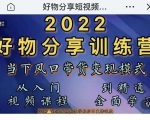 萌飞好物·2022抖音好物分享训练营，当下风口带货变现模式，从入门到精通-资源宝库吧