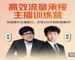 高效流量承接主播训练营:快速提升主播能力,实现100万销售直播间-资源宝库吧
