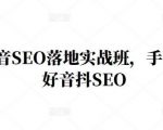 王通·抖音SEO落地实战班,手手带你做好音抖SEO-资源宝库吧
