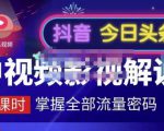 嚴如意·中视频影视解说—掌握流量密码，自媒体运营创收，批量运营账号-资源宝库吧