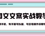 抖音图文文案实战教学，一部手机，有手就可以做，可多号操作获取收益-资源宝库吧
