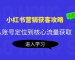 小红书营销获客攻略:从账号定位到核心流量获取,爆款笔记打造-资源宝库吧