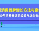 新消费品牌增长方法与案例精华课:20年消费赛道的经验与坑全收录-资源宝库吧