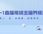 从0-1直播带货主播养成记,直播带货人、货、场策略,结果导向,数据说话-资源宝库吧