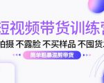 短视频带货训练营:不拍摄 不露脸 不买样品 不囤货发货 简单粗暴混剪带货(第三期)-资源宝库吧