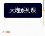 大炮拼多多运营系列课,各类玩法合集,拼多多运营玩法实操-资源宝库吧