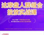 阿呆电商·达摩盘人群组合投放实战课,你以为推广不赚钱是技术问题,其实是你没有选好高价值消费客群-资源宝库吧