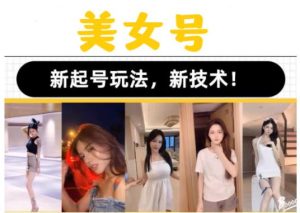 2023抖音快手短视频美女号课程制作玩法教程，美女号搬运新起号玩法，新技术（素材+教程）-资源宝库吧