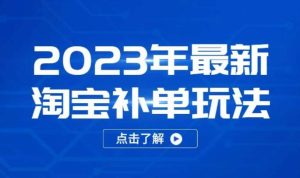 2023年最新淘宝补单玩法,18节课让教你快速起新品,安全不降权-资源宝库吧
