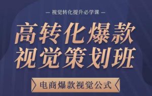 高转化爆款视觉策划班,电商爆款视觉公式,视觉转化提升必学课-资源宝库吧
