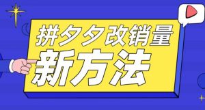 拼多多改销量新方法+卡高投产比操作方法+测图方法等-资源宝库吧