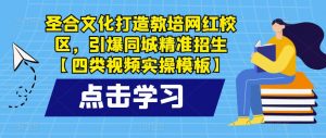 圣合文化打造教培网红校区,引爆同城精准招生【四类视频实操模板】-资源宝库吧