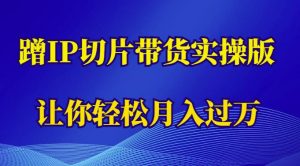 蹭这个IP切片带货实操版,让你轻松月入过万(教程+素材)-资源宝库吧
