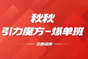 漫画引力魔方2.0-爆单进阶班,玩爆推荐流量:双场景低价引流,双渠道撬动免费,达摩盘高效助力-资源宝库吧